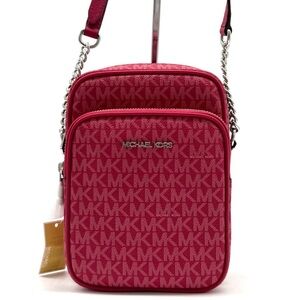 Michael Kors Medium NS Chain Xbody Bag Dark Raspberry